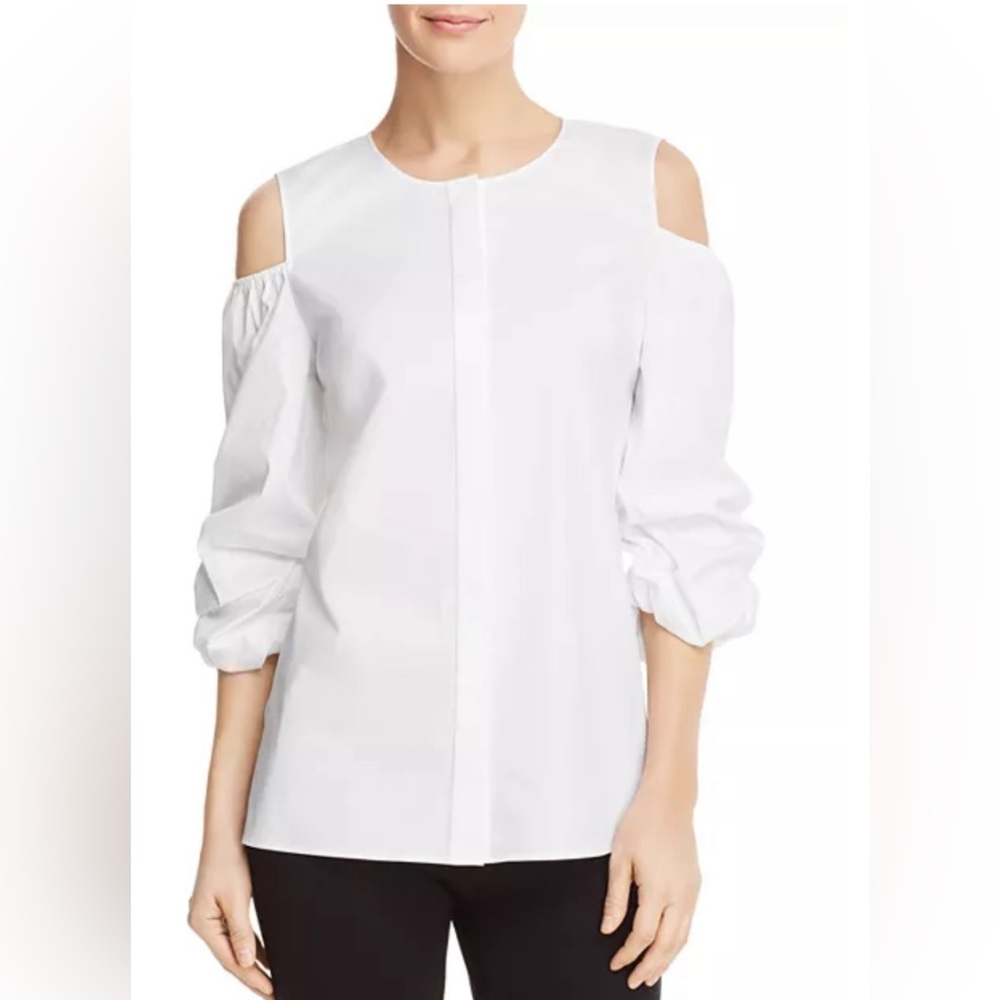 Lafayette 148 New York
Poppy Cold-Shoulder Blouse Large